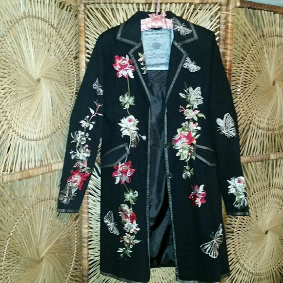 DB Sport Jackets & Blazers - DB Sport embroidered jacket, sz S, boho vintage